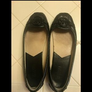 Leather Driving Flats; some wear; soft material.
